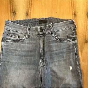 MOTHER Looker Gray Jeans